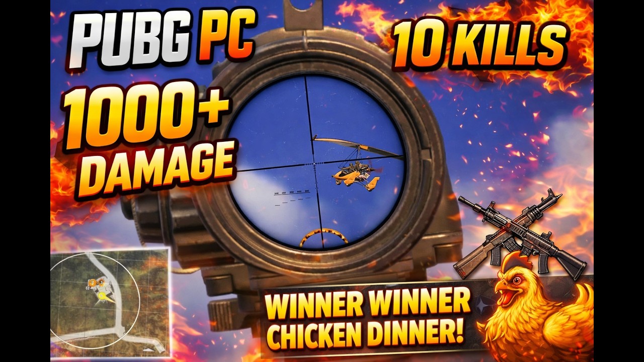Groza + Kar98 - 10 kills - chicken dinner - #pubg