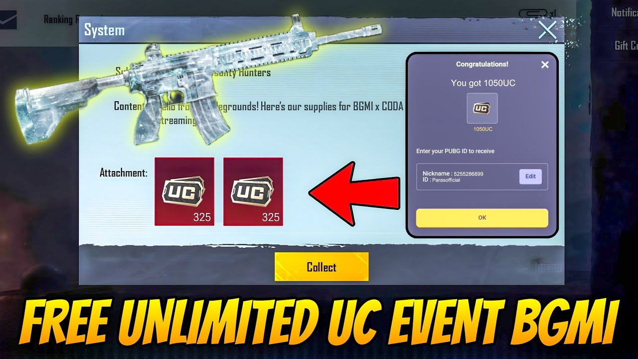 😍TRICK 300+ UC IN BGMI - UNLIMITED UC EARN TIPS & TRICKS - FREE A14 ROYAL PASS WITH LIVE PROOF
