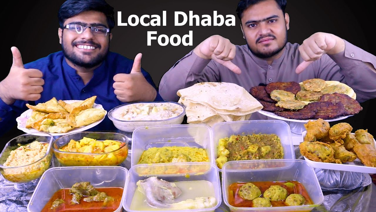 Trying Local Pakistani Dhaba Food | Mukbang Asmr