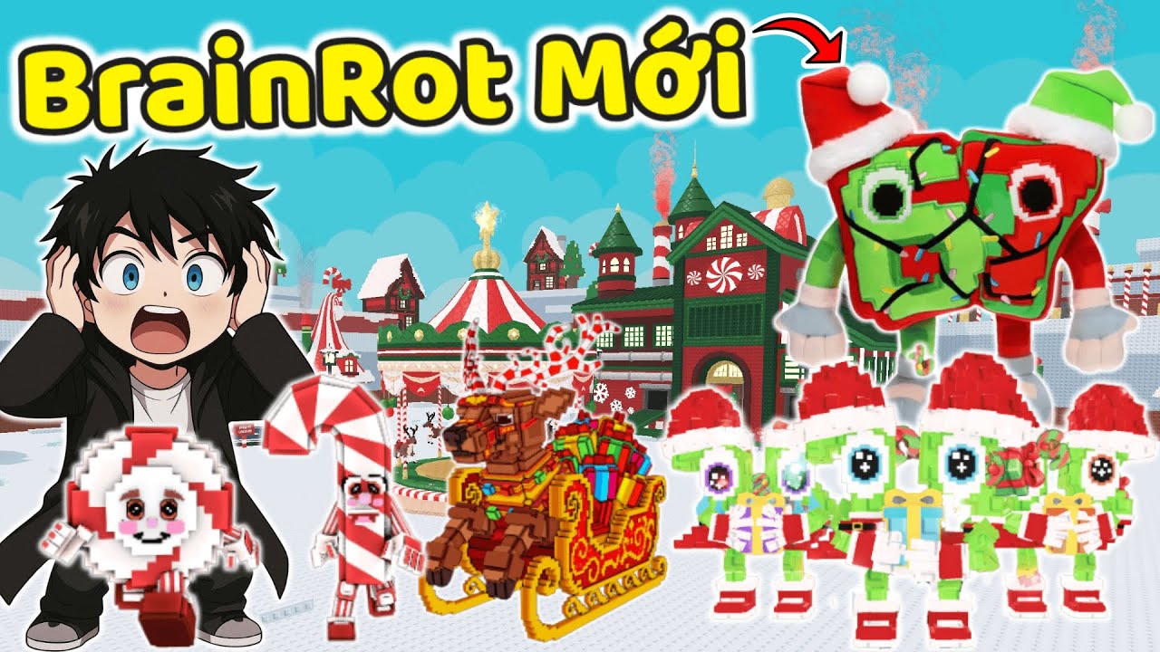 THNE PHÁT HIỆN  MÁY SANTA'S FUSE CHẾ TẠO BRAINROT 67 LOS CANDIES TRONG UPDATES STEAL A BRAINROT