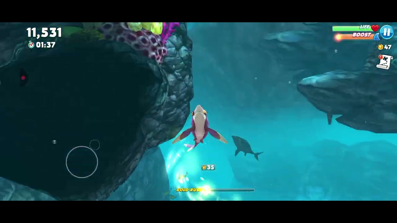 Level 2 Shark Max Power! 🦈 Hungry Shark World Gameplay [Part 3]