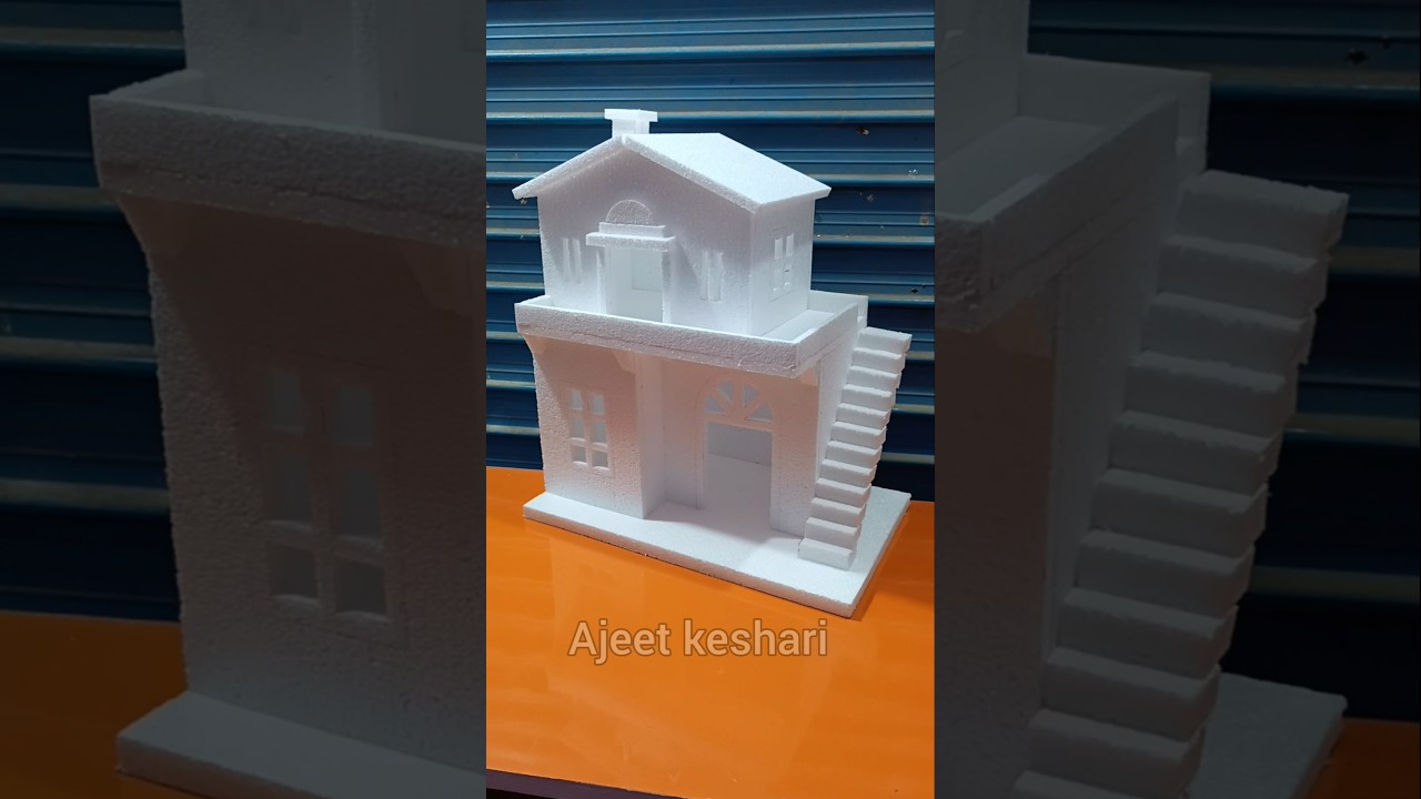 diwali house | diwali house how to make | thermocol house #diy #house #art #craft #shorts #video