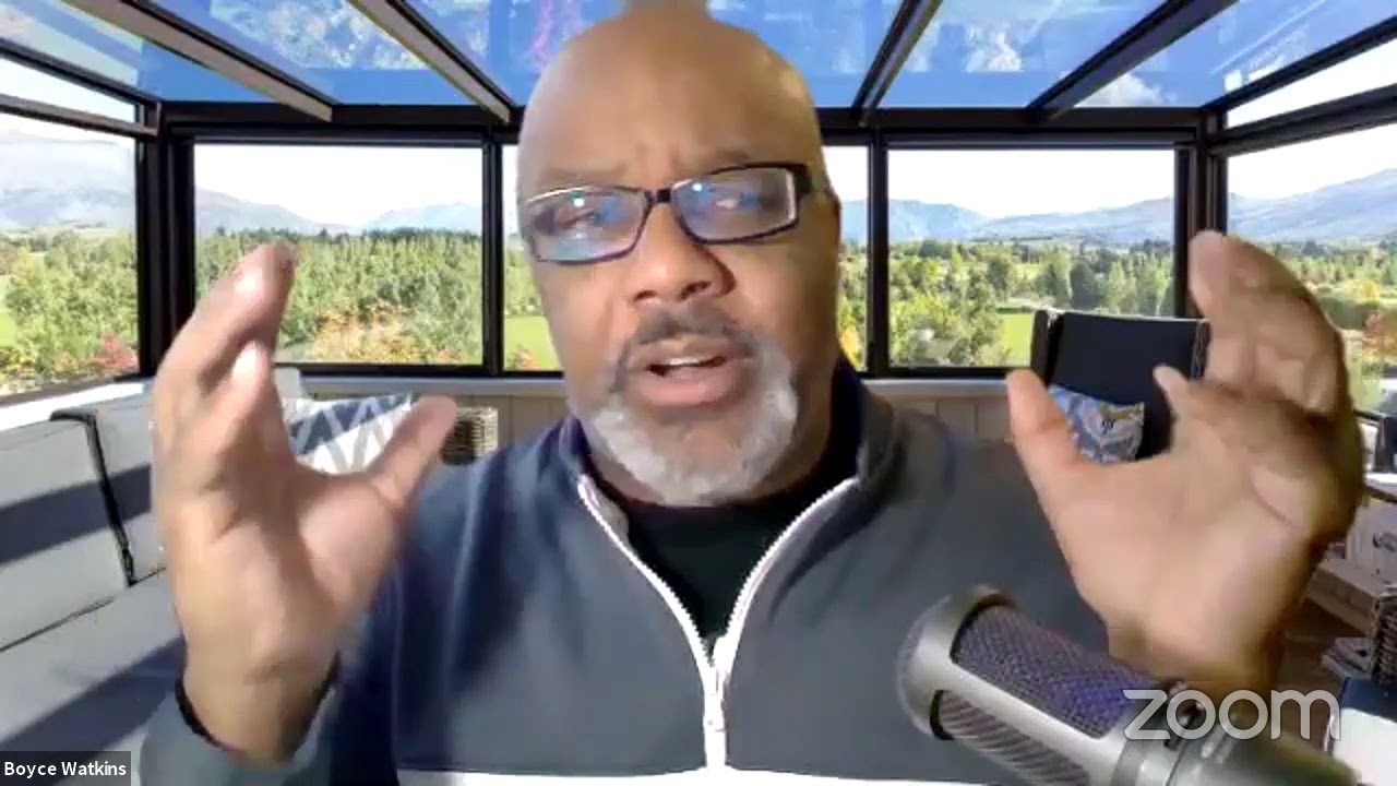 Dr Boyce Watkins explains stock market theory to black business school students