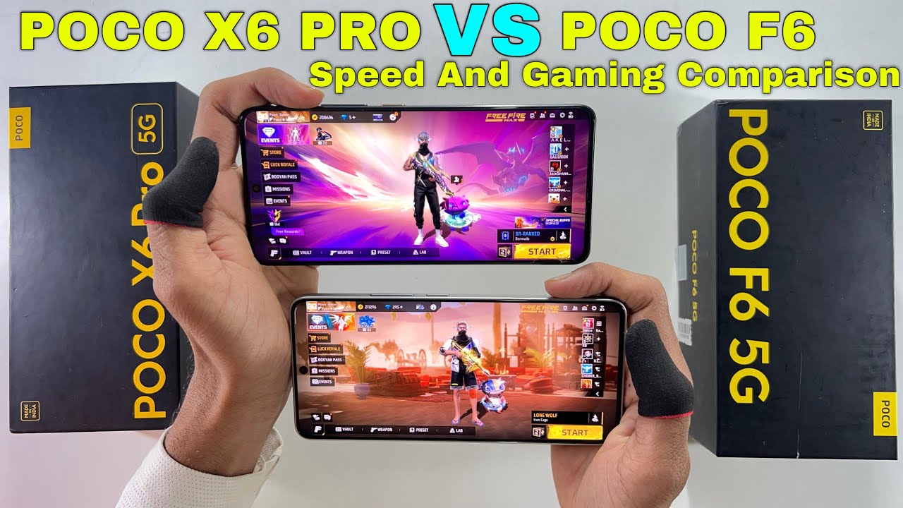 Poco x6 pro vs poco f6 speed test and comparison all features and gaming test