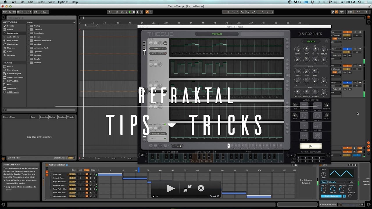Automatic Drum & Melody Sequencing in Ableton w/ Tattoo & Thesys
