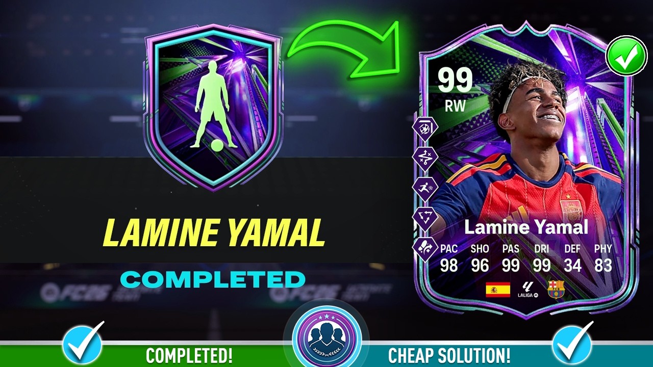 Решение СБЧ Lamine Yamal (99 Summer Stars, победитель турнира) &mdash; Дешевое решение и советы &mdash; FC 26