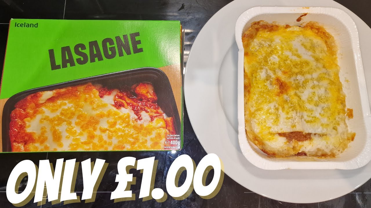 LASAGNE - £1 Mini Series - Iceland - Ready Meals - Budget Food - Food Review - Frugal Living - Cheap