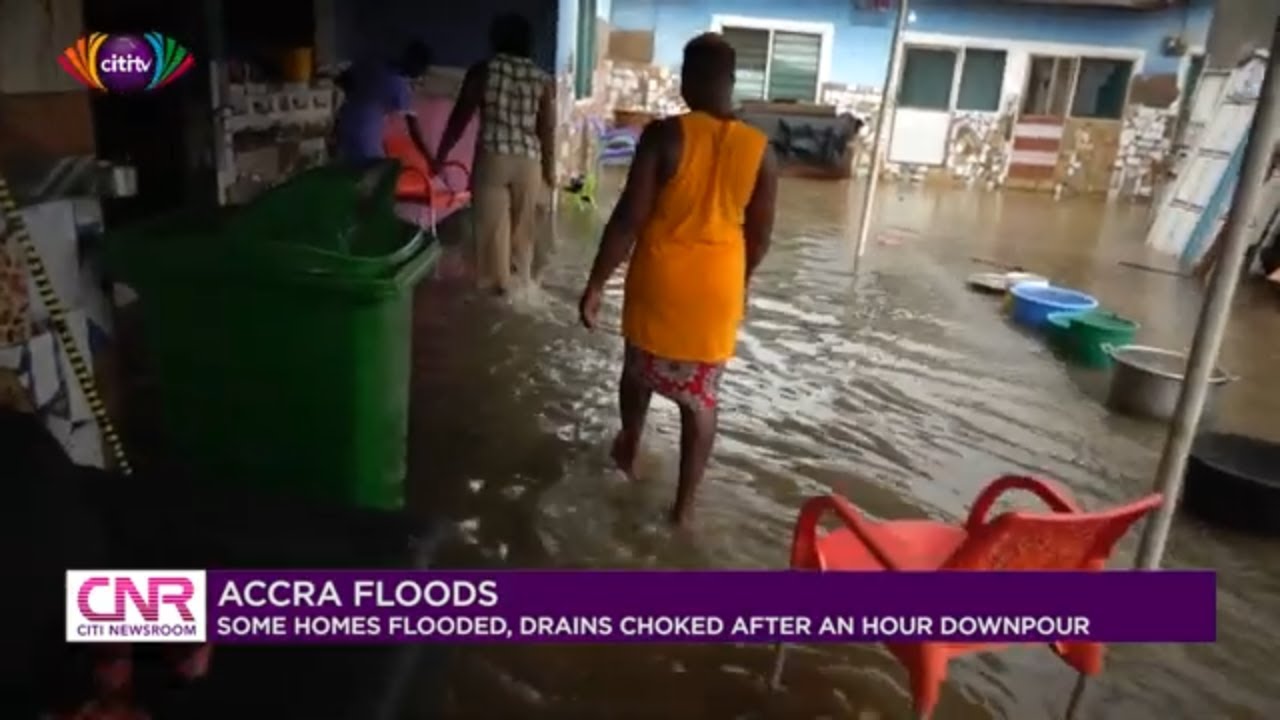 Some homes flooded, drains choked after downpour in Ogbojo in Accra | Citi Newsroom