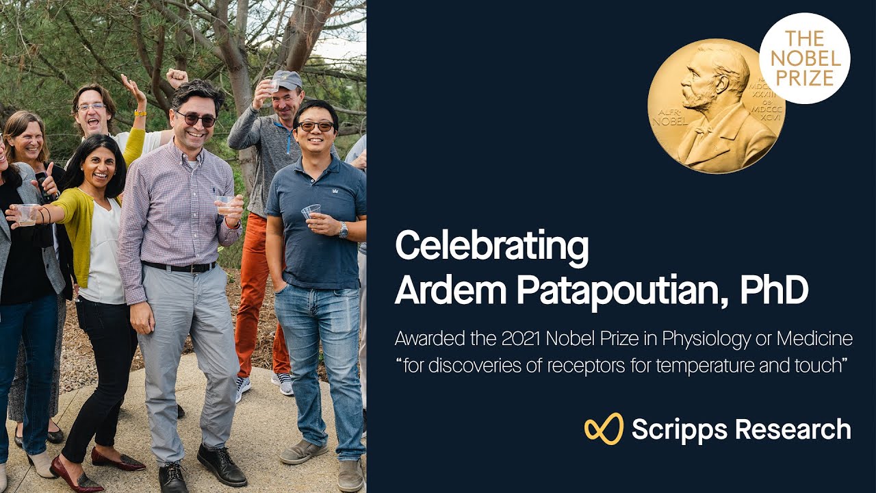 Celebrating Ardem Patapoutian, PhD, winner of the 2021 Nobel Prize in physiology or medicine