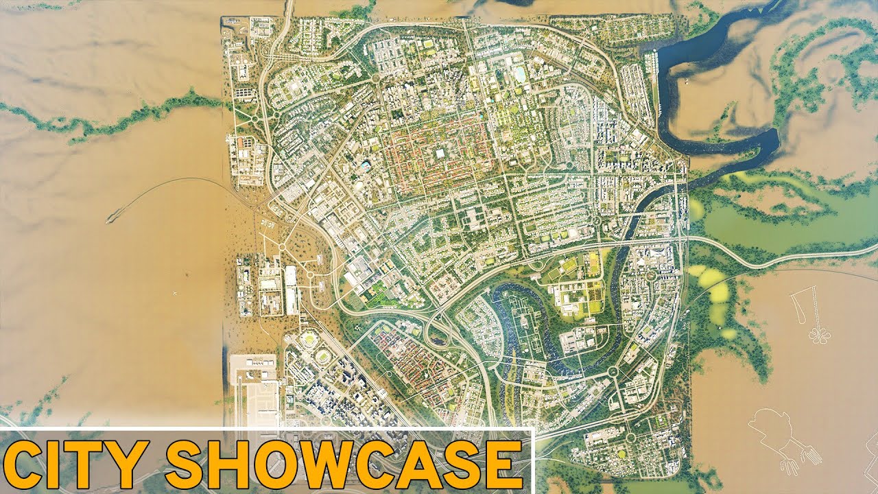 A Very Satisfying 9 Tiles City In Cities Skylines! | City Showcase