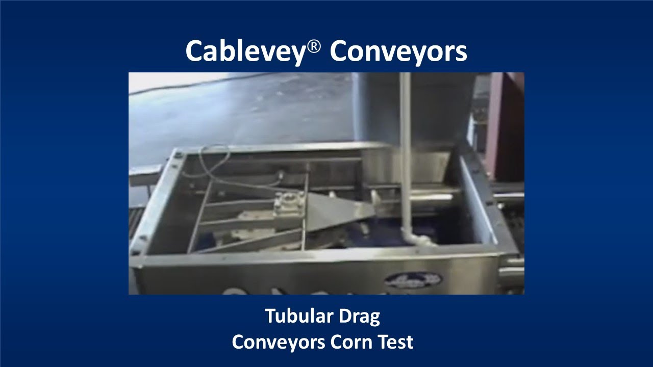 Cablevey Tubular Drag Conveyors Corn Test