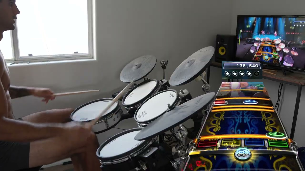 Cardinal Red by Monuments Rockband 3 Expert Pro Drums Playthrough