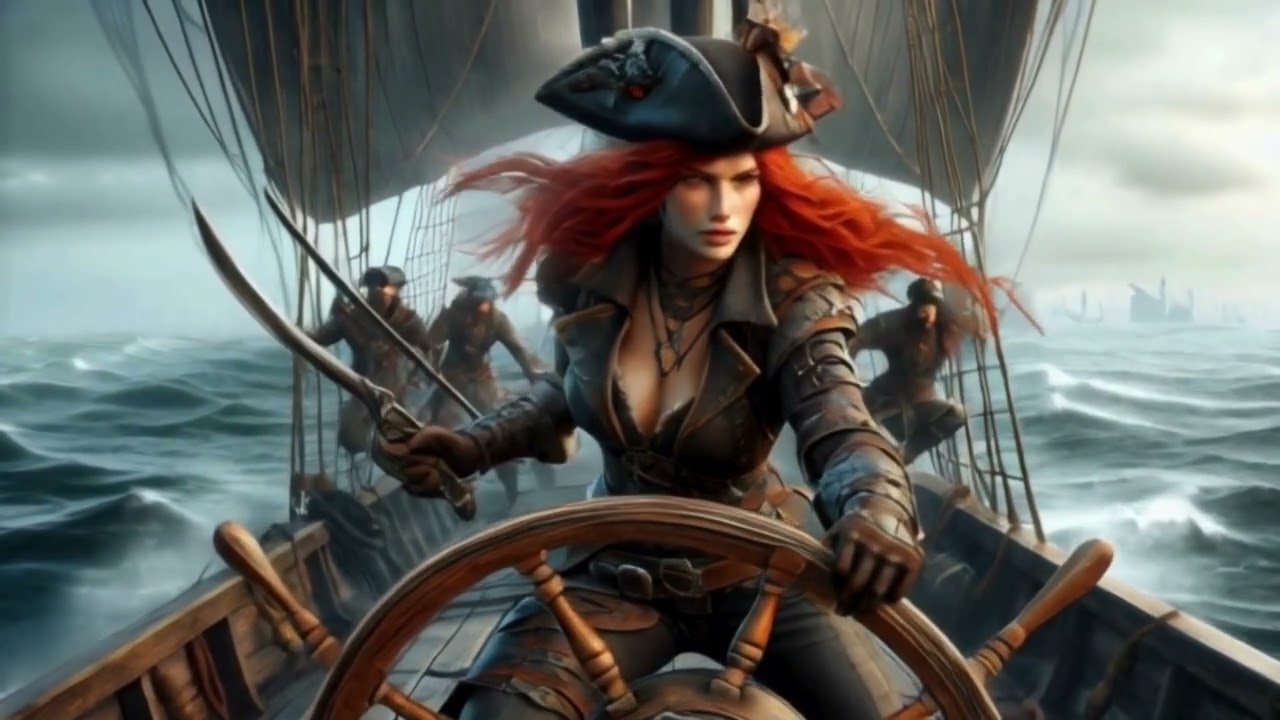 The Savage Daughter of the Sea ( savage, wild hearted, free - a Lady Pirate captain)