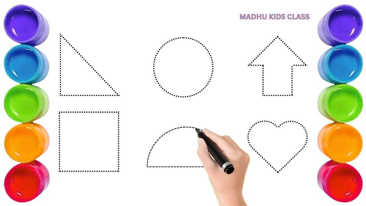 Shapes song for kids, Learn 2d shapes, colors for toddlers | Preschool Learning part