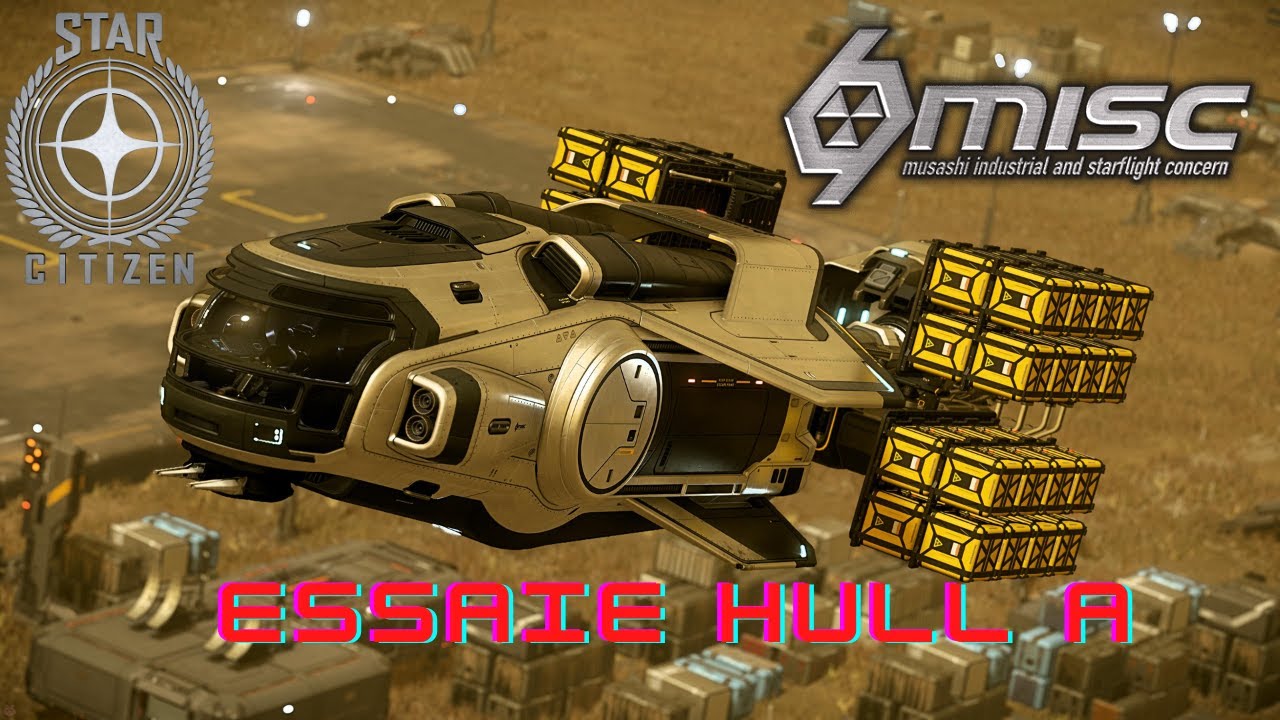 Essai concluant du Hull A (vaisseau de transport) Star citizen #starcitizen 