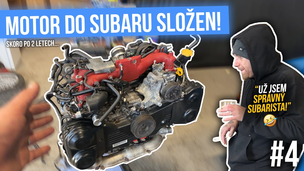 Kompletně dostavěný MOTOR EJ25 do WRX STI 🔧 Hlavy, Sání, Rozvody 🔧Subaru WRX STI GO motoru díl 4.