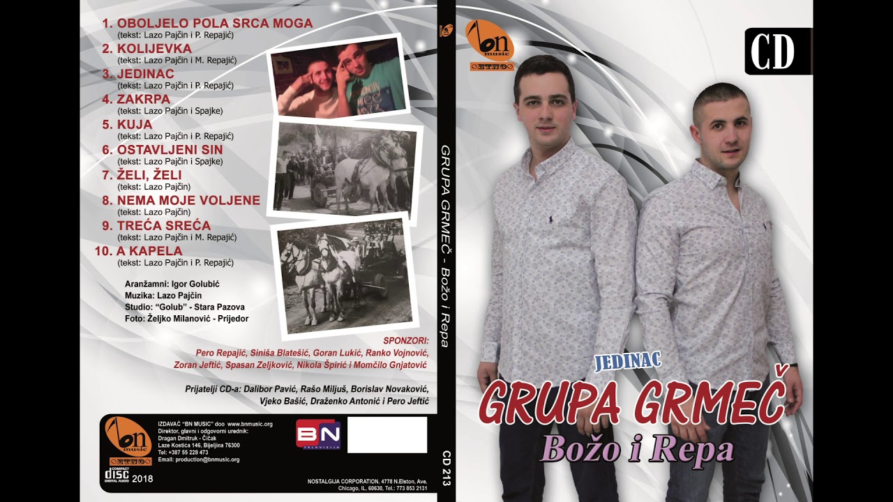 Grupa Grmec Bozo i Repa - Zakrpa BN Music Etno 2018