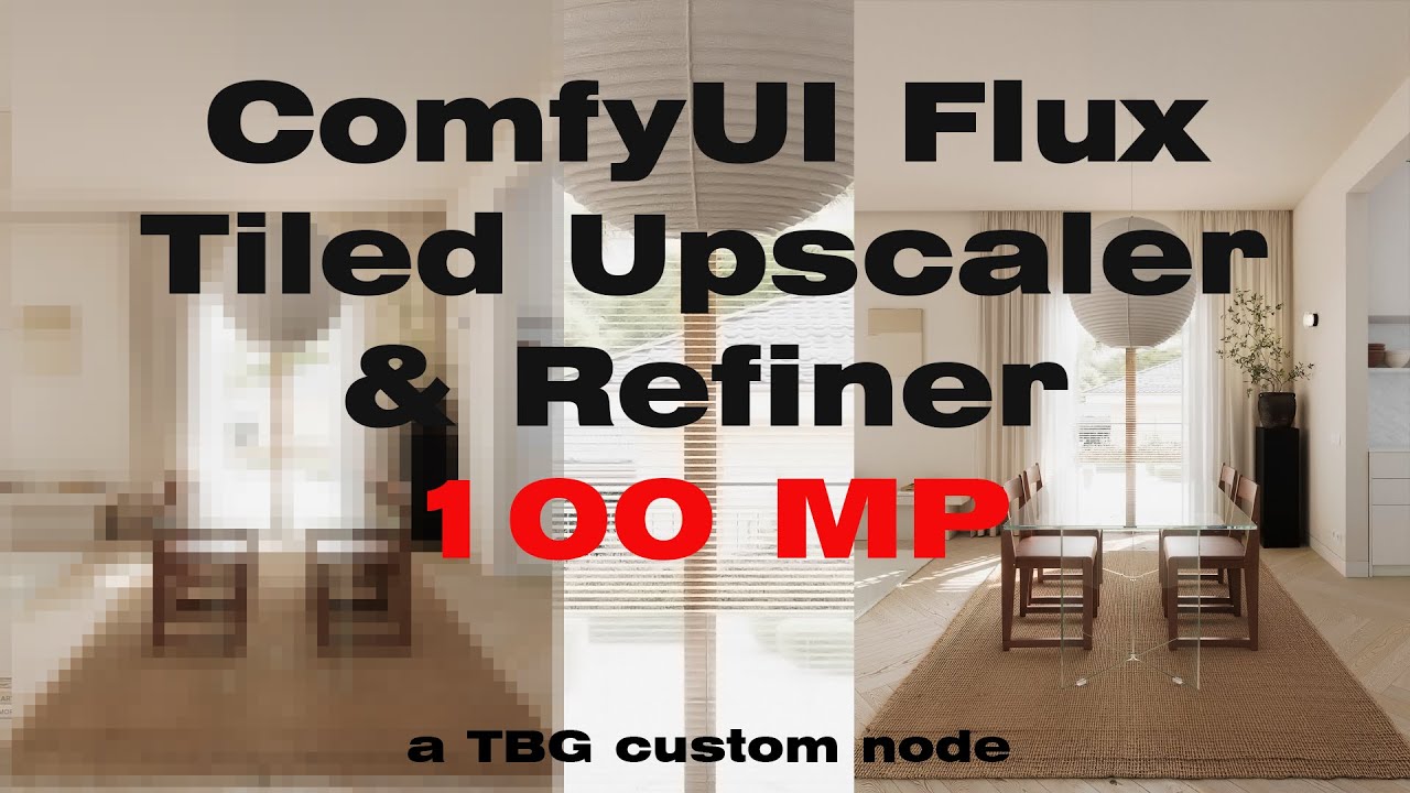 ComfyUI Flux Tiled Upscaler & Refiner&ndash; Best Flux Workflow for enhanced refinment up to 100MP | TBG