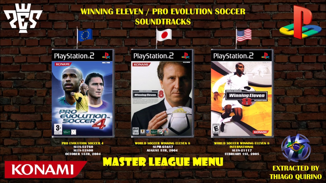 Soundtrack [Winning Eleven 8, Pro Evolution Soccer 4] Master League Menu