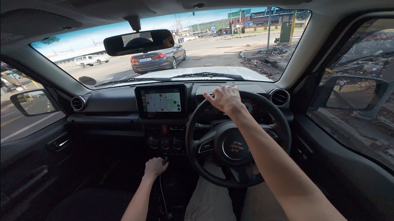 sunday drive through the city centre | pov drive | south africa