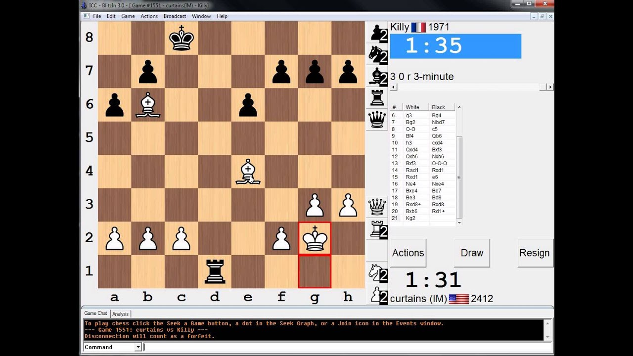 3 minute chess #100: IM Greg Shahade vs Killy - Scandinavian Defense