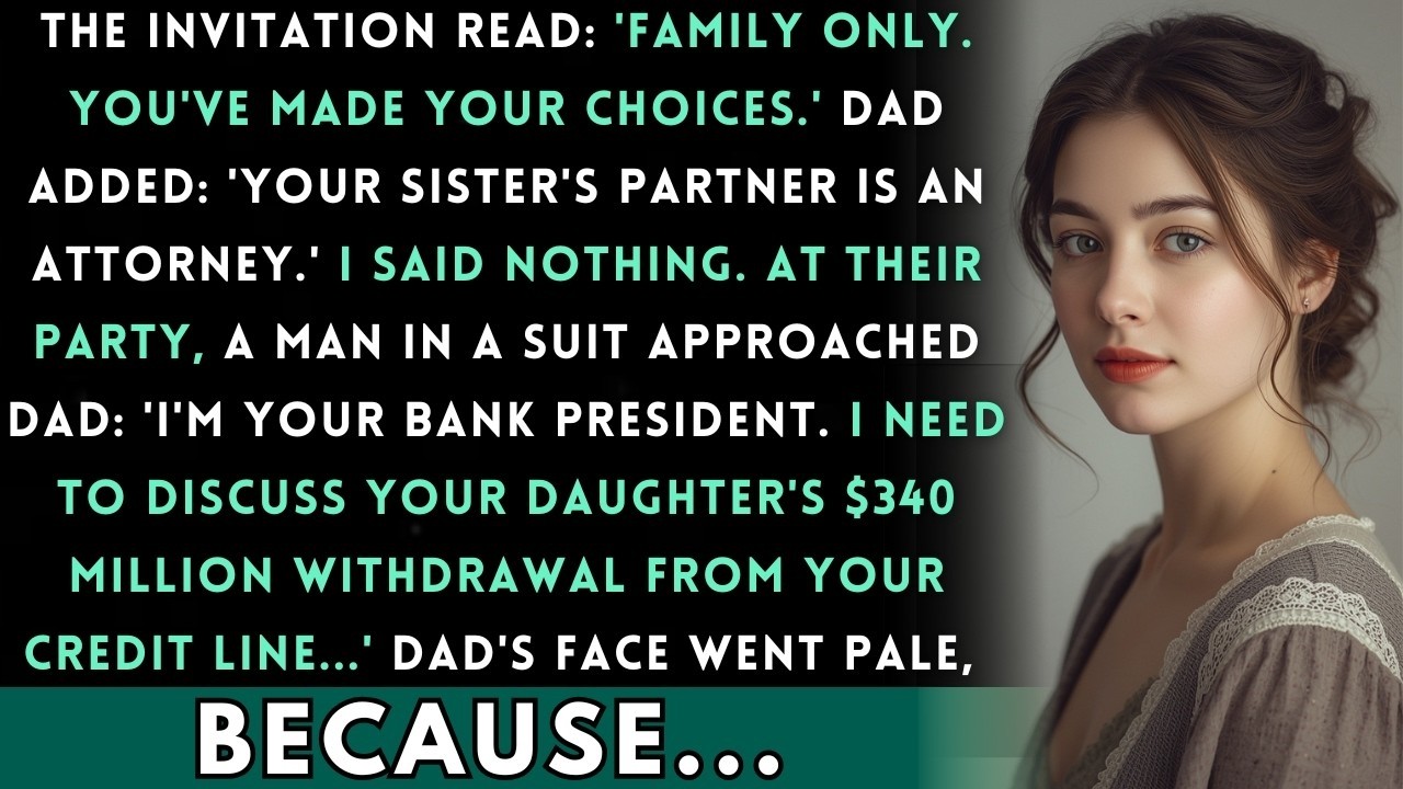 My Dad's Anniversary Said 'You're Not Family Anymore' — Then His Bank President Arrived...