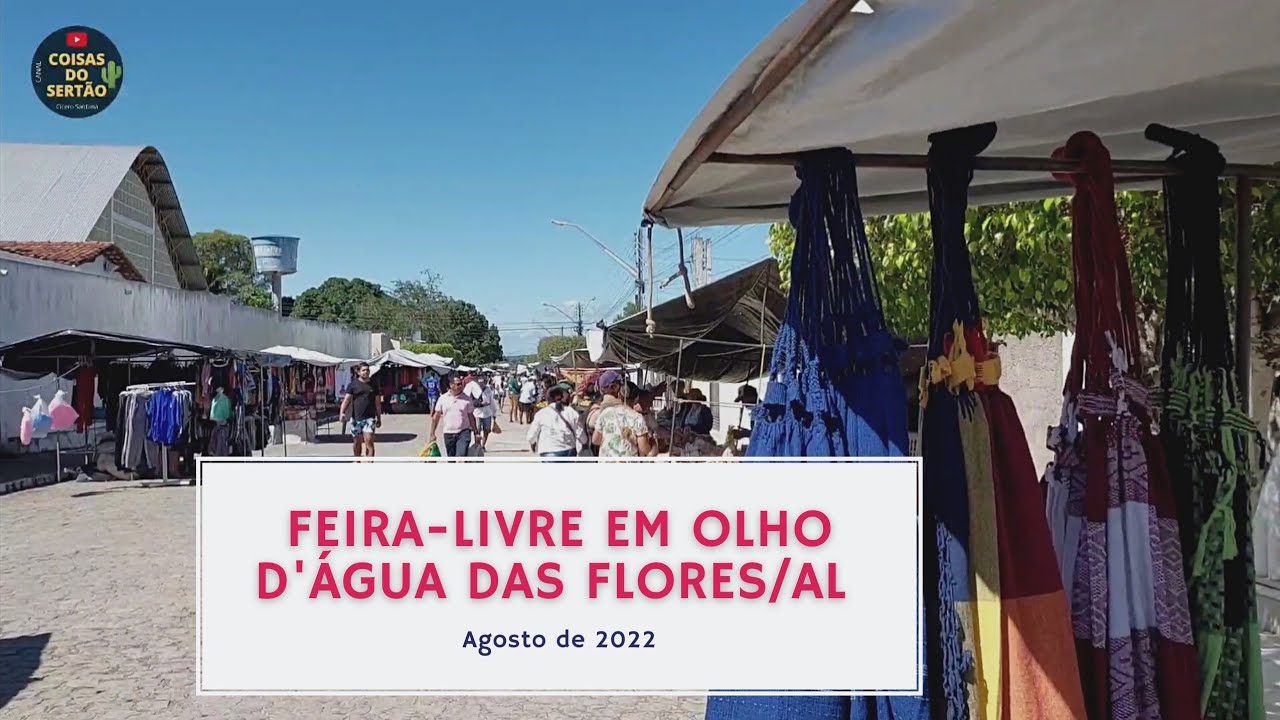 Feira-livre em Olho D'Água das Flores/AL em agosto de 2022.