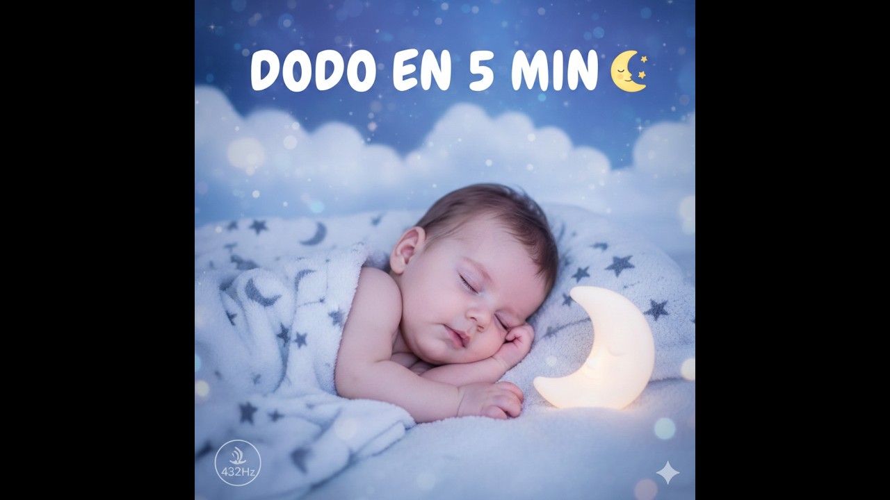 Berceuse pour Bébé de 2 HEURES 🌙 Sommeil Profond Immédiat (Pluie Douce, Violon & 432Hz) 🧸