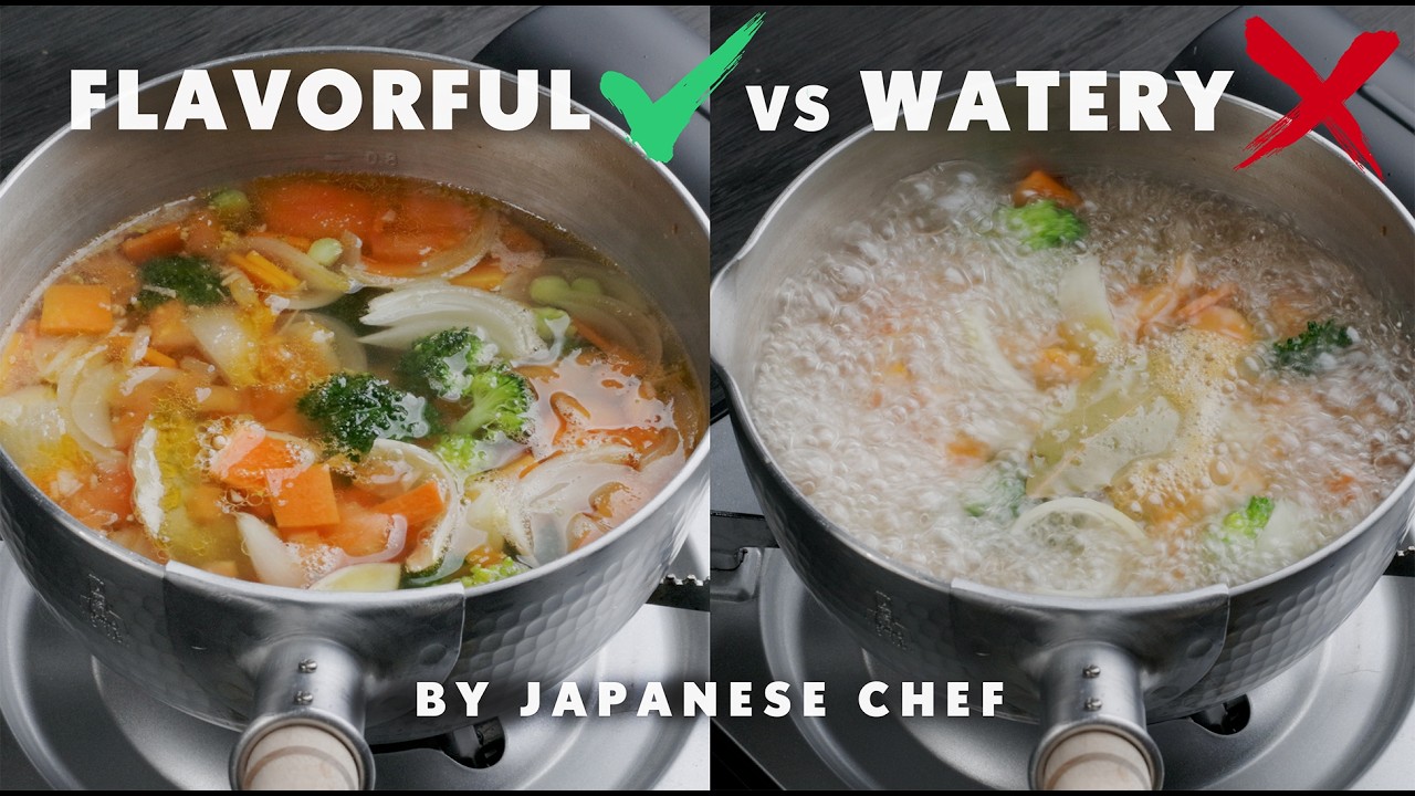 ХВАТИТ портить овощной суп ❌ Сделайте ЭТО для невероятного вкуса всегда! ✅ | Японский шеф