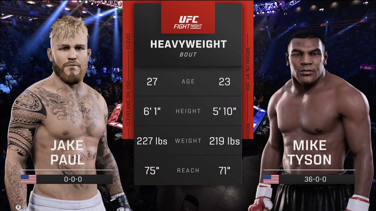 Jake Paul vs Mike Tyson FULL FIGHT (UFC 5 Simulation)