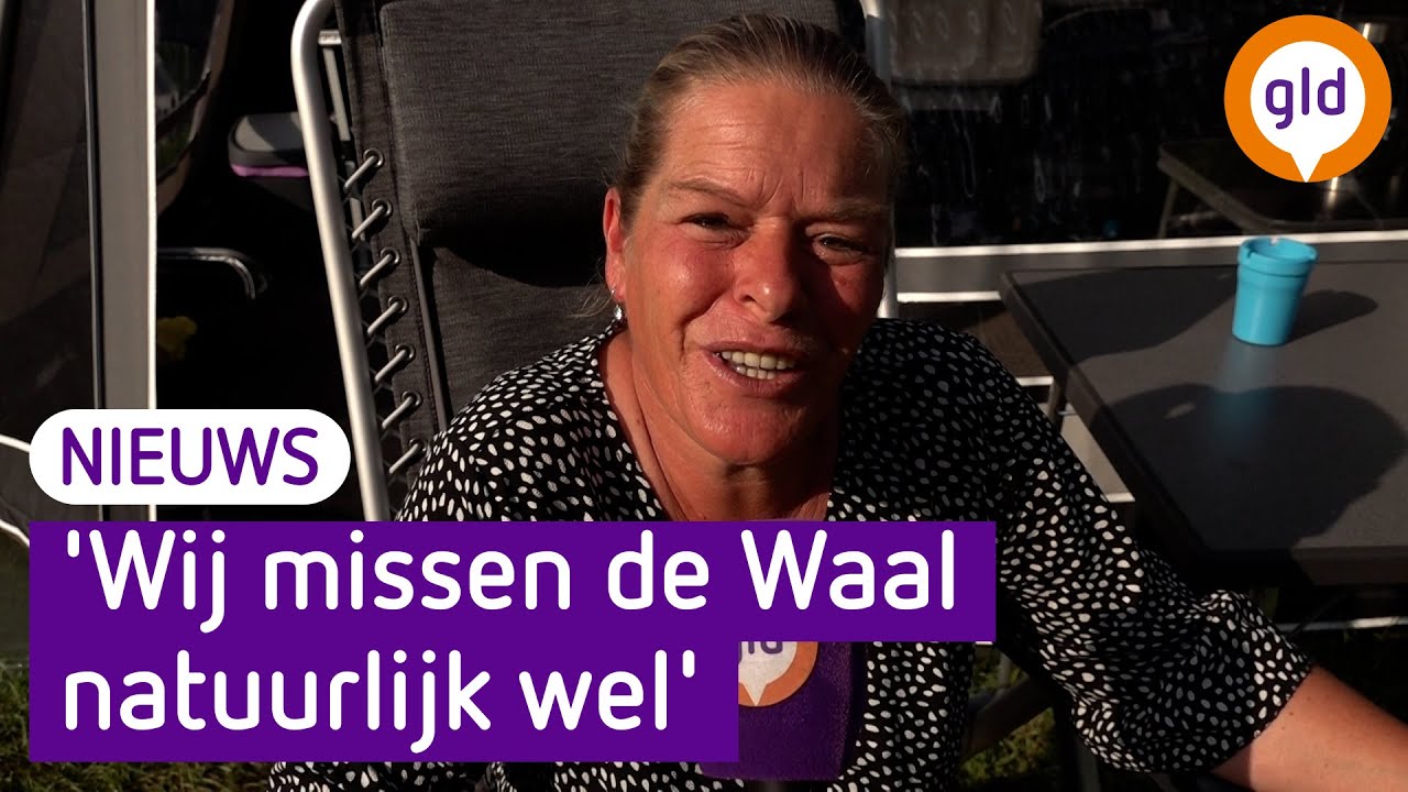 Geëvacueerde campinggasten: 'We missen de schepen op de Waal'