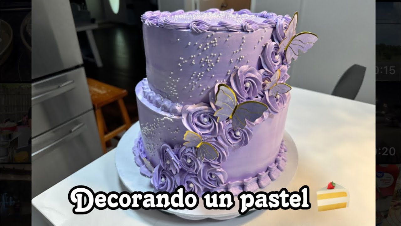 Acompáñame a decorar un pastel de dos pisos 🍰🍰‼️‼️‼️‼️