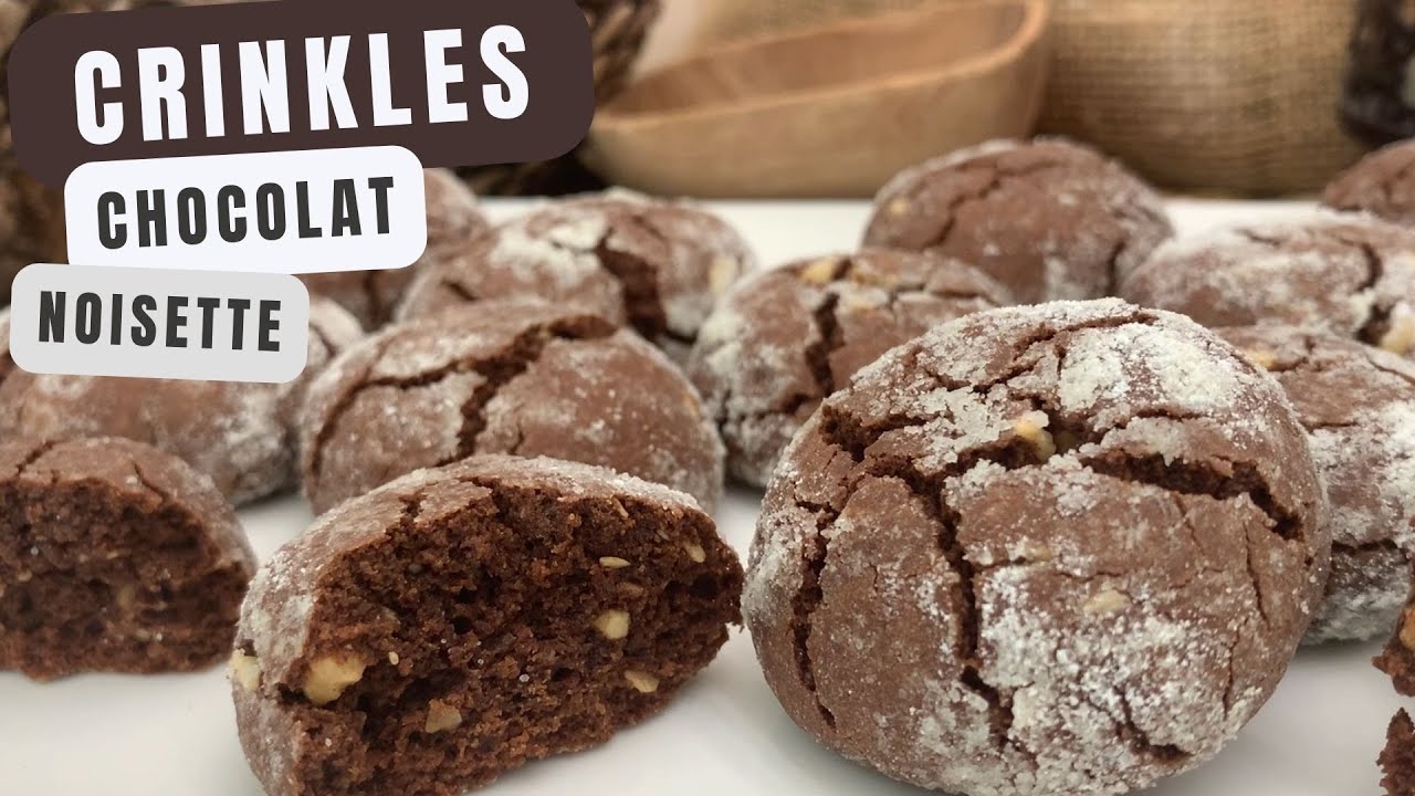 Crinkles Chocolat Noisette (Recette de Noël Facile et Rapide 🎄✨)