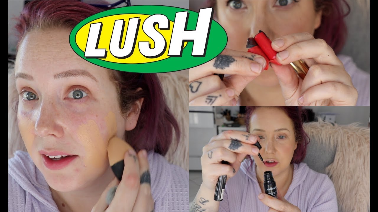 Full Face of LUSH MAKEUP! All Day Wear Test