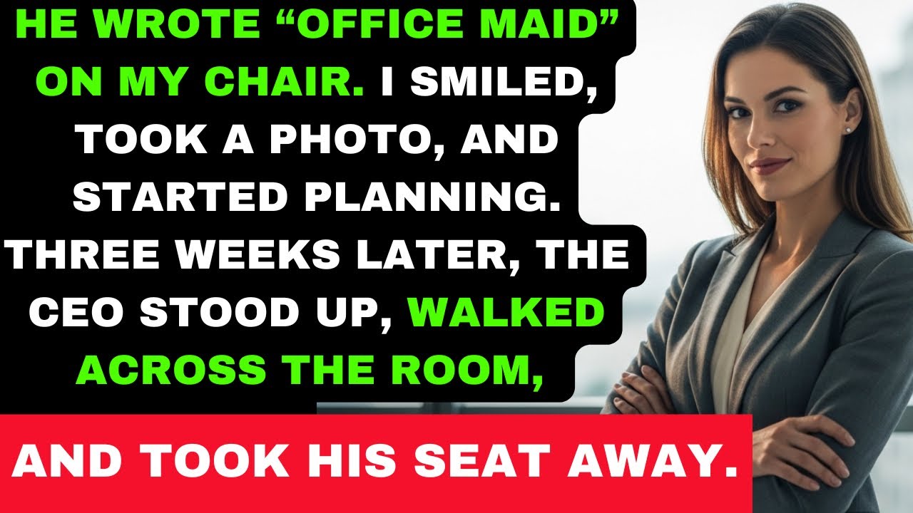 Boss Thought It Would Be Funny To Label My Chair ‘Office Maid’ — Then The CEO Swapped Seats With Me