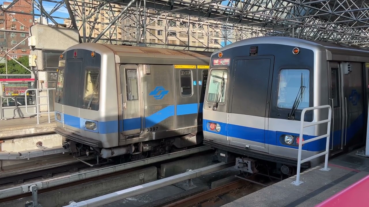 【小碧潭支線371支援新北投支線】台北捷運 新北投支線 C371型三系三節版 往新北投 北投站 進站 出站 + C301型 往象山 離站