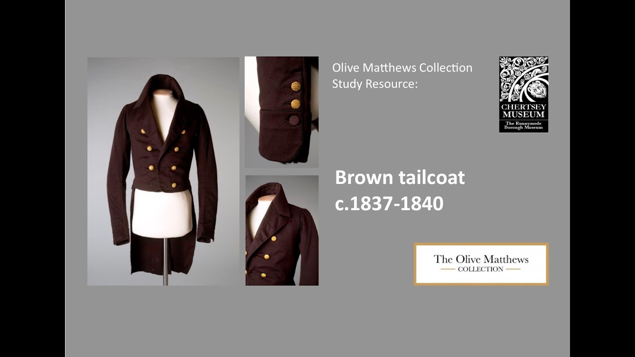 Olive Matthews Collection Study Resource: Wool tailcoat c.1837-1840