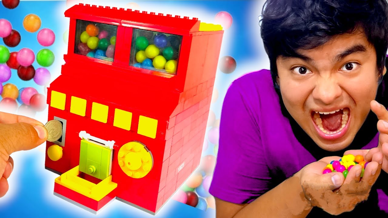 Como hacer una maquina dispensadora de dulces con Lego 😋