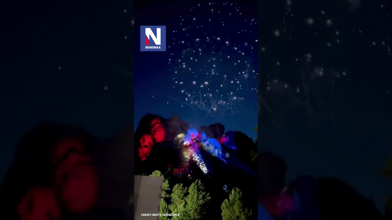 MOUNTAIN MAN: Trump flies over Mount Rushmore as part of Freedom 250 celebration.