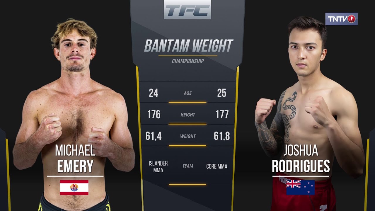 Michael Emery vs Joshua Rodrigues (Tahiti Fighting Championship 03)