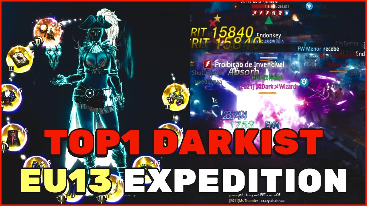 КОМАНДА СВ. КАЛ ПРОТИВ ГЕРЫ PT EU13 КОНКУРС | ТОП-1 DARKIST DARKWIZARD POV | MIR4