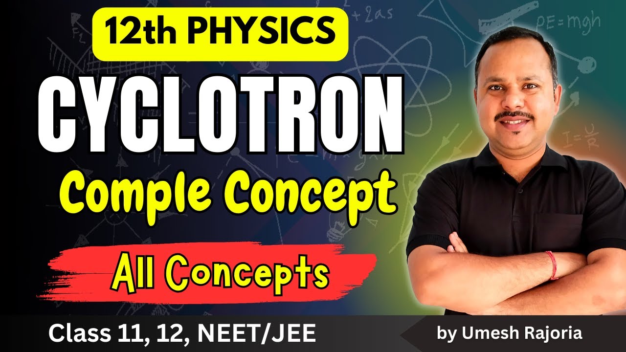 Cyclotron principle, construction and working | 12th Physics #cbse