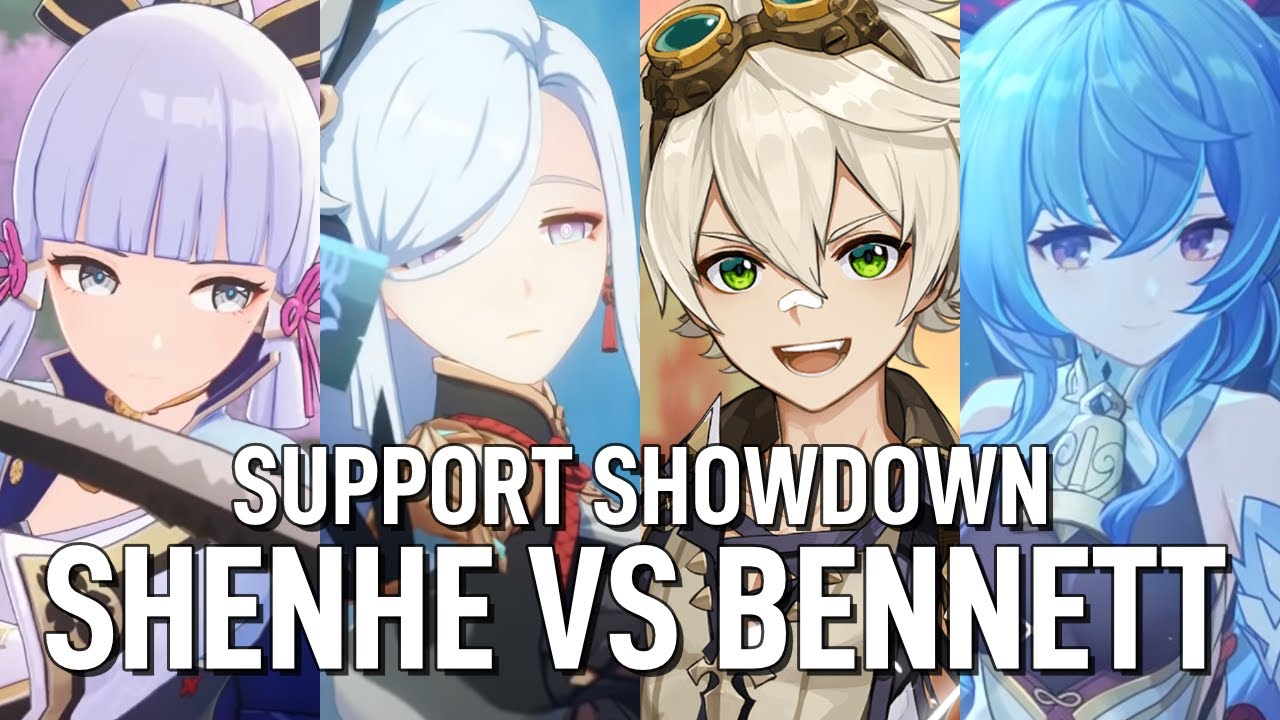 Support C0 lv 90 Shenhe vs Bennett Showcase - Cryo and Melt feat. Ganyu and Ayaka