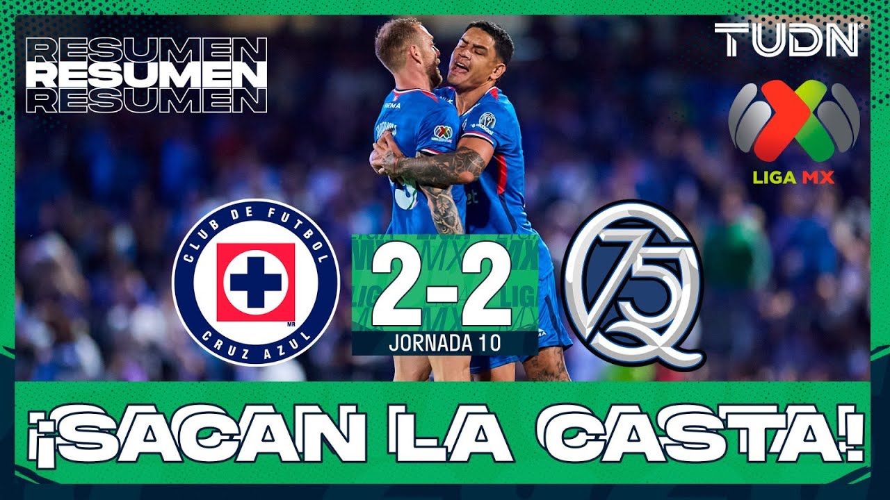 Resumen y goles | Cruz Azul vs Quer&eacute;taro | Liga MX - Jornada 10 Apertura 2025 | TUDN