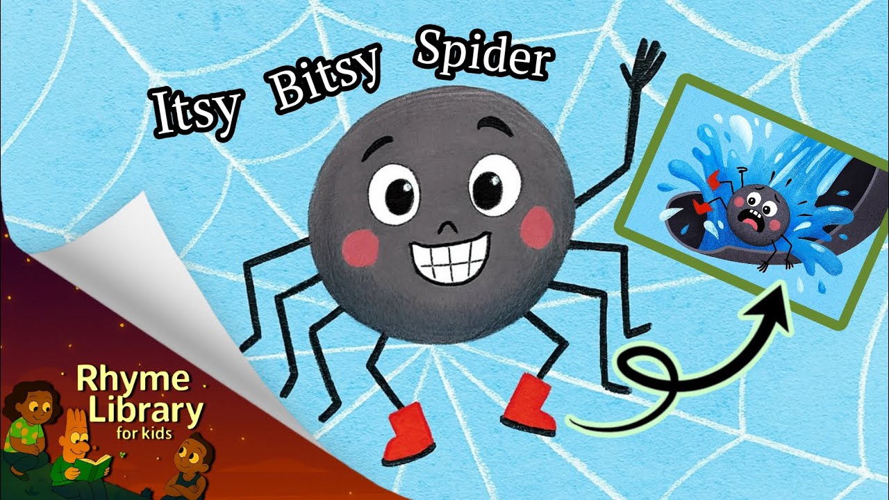 STORY: ITSY BITSY SPIDER | Rhyme Library for kids