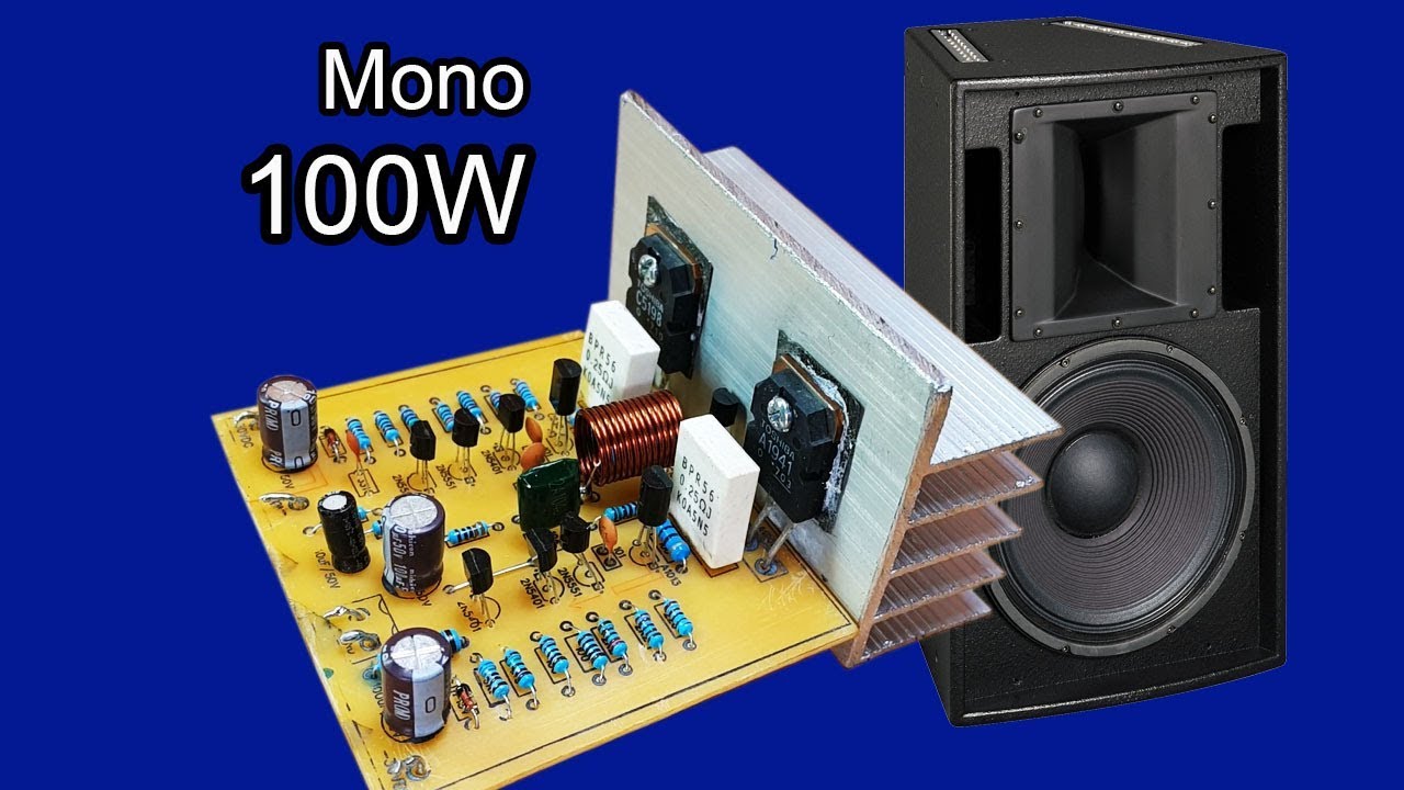 How to make Amplifier mono 100W using transistors C5198 and A1941 - JLCPCB