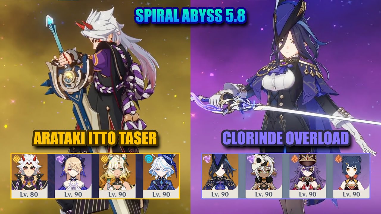 Itto Taser & Clorinde Overload | Spiral Abyss 5.8 | Genshin Impact