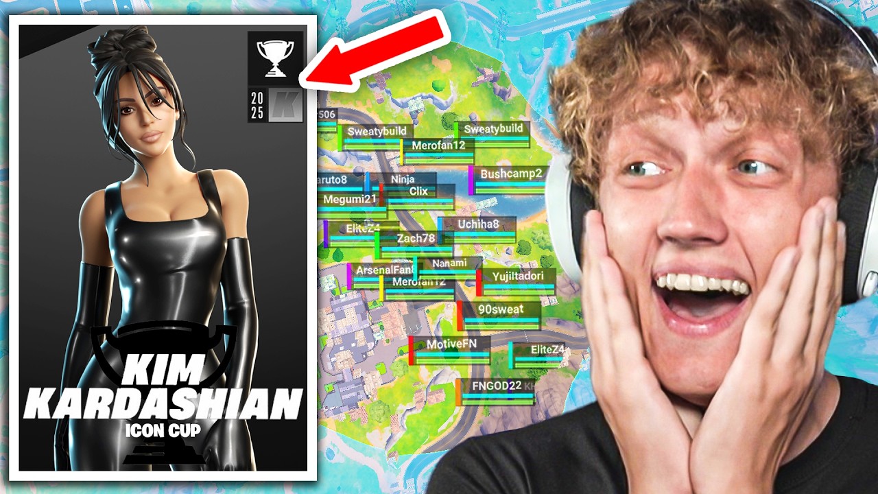 I Competed in the KIM KARDASHIAN Icon Cup in Fortnite! (FULL Tournament)