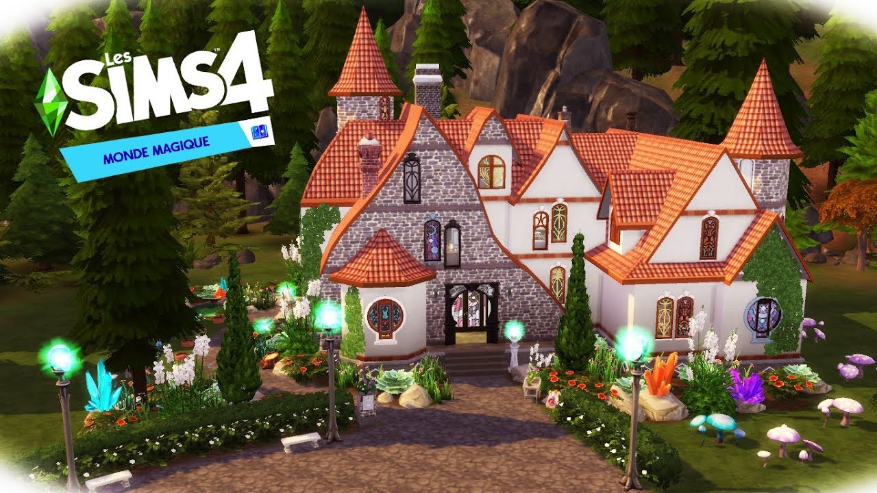 SPELLCASTERS FAMILY HOUSE - Stop Motion Speed Build (NO CC) - The Sims 4