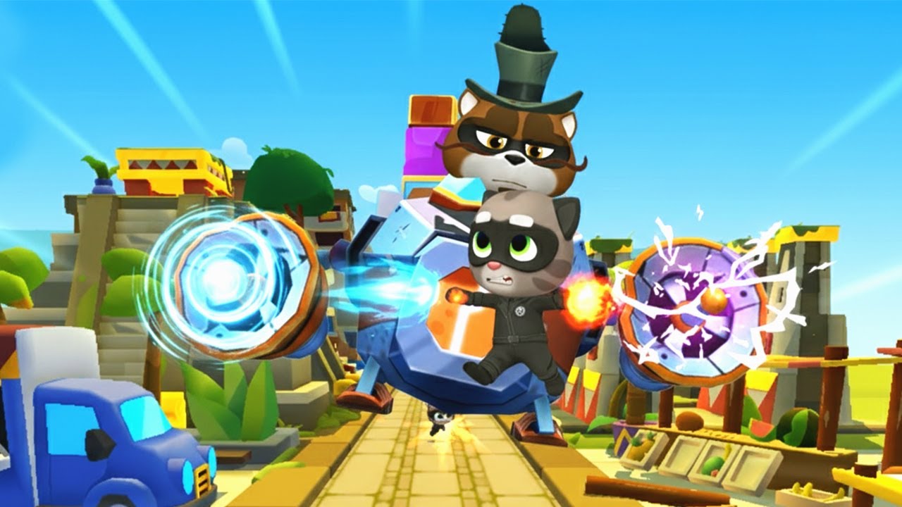 Cat Noir Tom vs Raccoon Boss! | Talking Tom Hero Dash New Update 2026 (android/iso gameplay)
